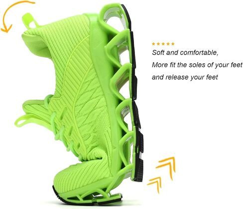 Wrezatro Women's Slip on Walking Running Shoes Blade Tennis Casual Fashion Sneakers Comfort Non Slip Work Sport Athletic Trainer in Saudi Arabia
