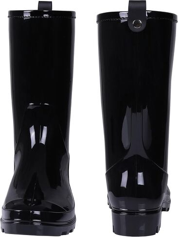 أحذية المطر النسائية من Litfun متوسطة الساق مقاومة للماء وخفيفة الوزن للحديقة in Kuwait