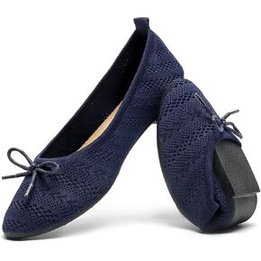 HEAWISH Women's Crochet Lace Mesh Ballet Flats with Bowknot | Breathable Summer Shoes,Comfortable Round Toe,Slip On Dressy Casual,Lightweight Cute Flats in Saudi Arabia