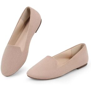 MUSSHOE Flats Shoes for Women Slip on Round Toe Comfortable Women's Flats Ballet Flats Shoes Loafers in Kuwait