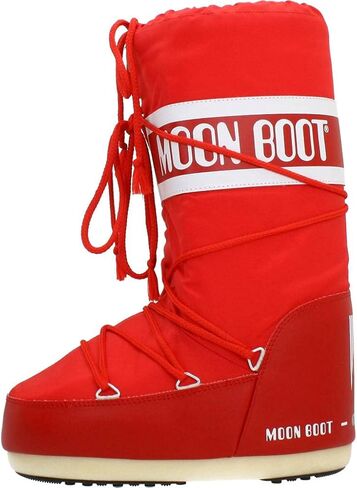 حذاء Tecnica Moon Boot للجنسين من النايلون للشتاء، أحمر، 39-41 EU، 7-8.5 US للرجال، 8-10 US للسيدات in Kuwait
