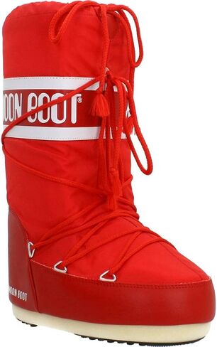 حذاء Tecnica Moon Boot للجنسين من النايلون للشتاء، أحمر، 39-41 EU، 7-8.5 US للرجال، 8-10 US للسيدات in Kuwait