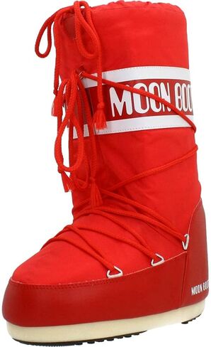 حذاء Tecnica Moon Boot للجنسين من النايلون للشتاء، أحمر، 39-41 EU، 7-8.5 US للرجال، 8-10 US للسيدات in Kuwait