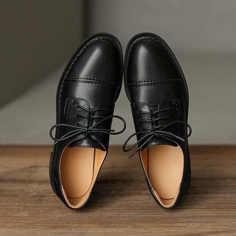 Women's Perforated Classic Lace-up Oxfords Brogue Wingtip Round Toe Derby Saddle Leather Shoes for Women Girls Lady Wife in Saudi Arabia
