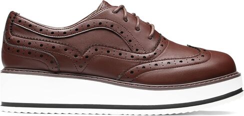 Bruno Marc Women's Platform Oxfords Lace-Up Wingtip Brogue Shoes in Saudi Arabia