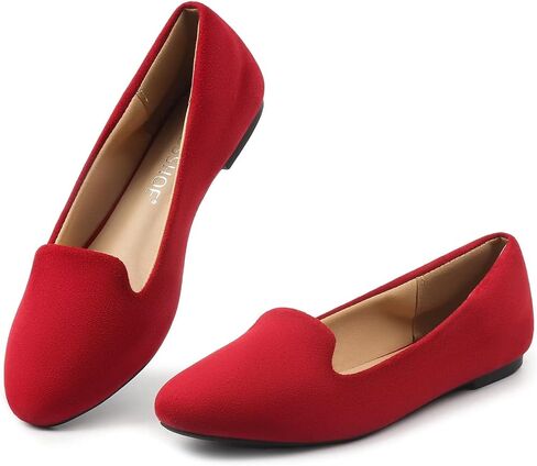 MUSSHOE Flats Shoes Women Comfortable Round Toe Memory Foam Women's Flats in Saudi Arabia