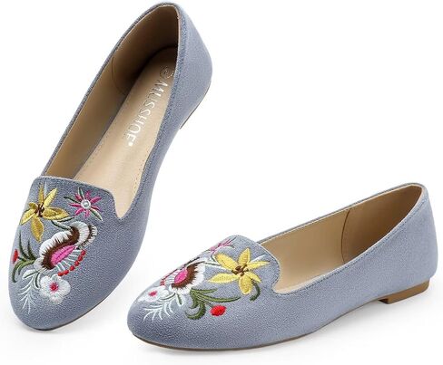 MUSSHOE Flats Shoes Women Comfortable Round Toe Memory Foam Women's Flats in Saudi Arabia