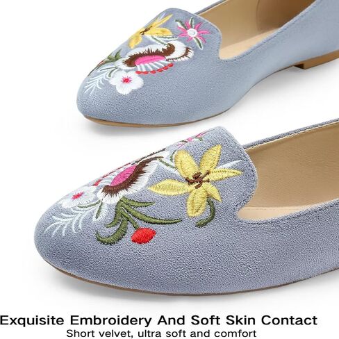 MUSSHOE Flats Shoes Women Comfortable Round Toe Memory Foam Women's Flats in Saudi Arabia