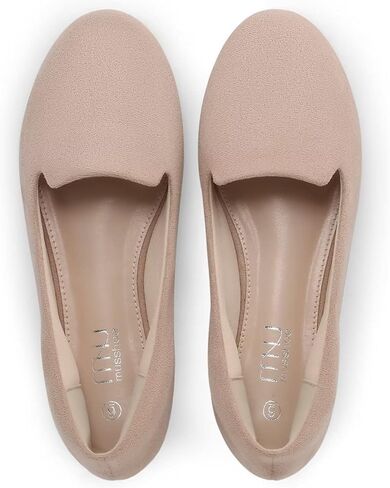 MUSSHOE Flats Shoes for Women Slip on Round Toe Comfortable Women's Flats Ballet Flats Shoes Loafers in Saudi Arabia