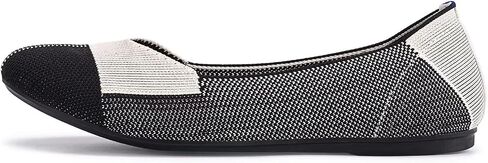 Frank Mully Women’s Ballet Flat Shoes Knit Dress Shoes Round Toe Slip On Ballerina Flats for Woman Low Wedge Comfort Soft in Saudi Arabia