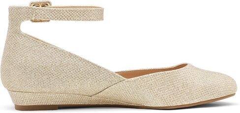 DREAM PAIRS Women's Dress Flats Ballet Low Wedge | Round Toe Flats, Ankle Strap, Comfortable Casual Flat Shoes in Saudi Arabia