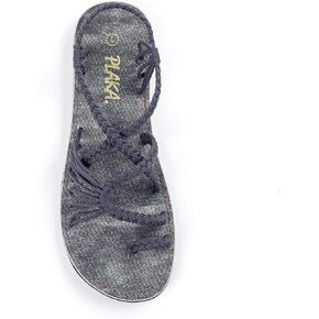 Plaka Flat Sandals for Women Palm Leaf