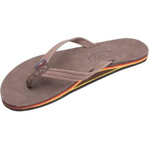 صنادل قوس قزح للسيدات من الجلد الفاخر - طبقة واحدة لدعم القوس مع حزام ضيق مقاس 1/2 بوصة in Kuwait