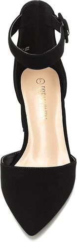 DREAM PAIRS ANNEE Pointed Toe Low Chunky Heels Pump Shoes in Saudi Arabia