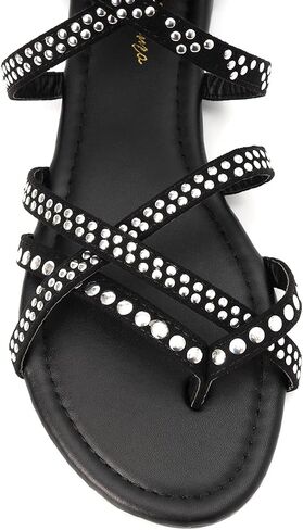 Luffymomo Women's Gladiator Strap Sandals, | Ankle Strap Flat Sandals,Thong Cross Fisherman Shoes in Saudi Arabia