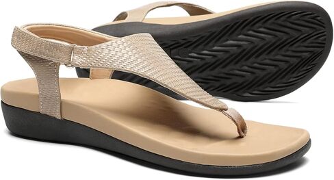 UTENAG Womens Arch Support Sandals Orthotic Adjustable Thong Flip Flops in Saudi Arabia