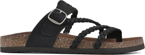 White Mountain Women's Hayleigh Braided Footbed Sandal in Kuwait