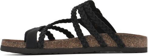 White Mountain Women's Hayleigh Braided Footbed Sandal in Kuwait