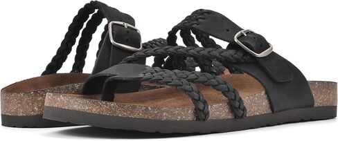 White Mountain Women's Hayleigh Braided Footbed Sandal in Kuwait