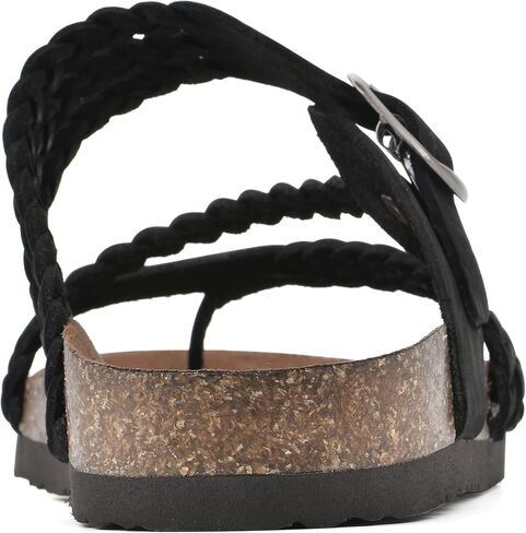 White Mountain Women's Hayleigh Braided Footbed Sandal in Kuwait