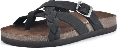 White Mountain Women's Harrington Braided Footbed Sandal in Saudi Arabia