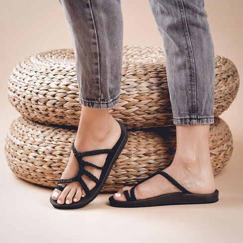 Plaka Relief Flip Flops for Women - Arch Support Women Sandals | Comfy Sandals for Womens, Strappy Walking Sandal, Comfortable Beach Flip Flops in Saudi Arabia