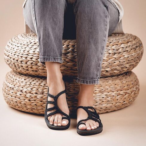 Plaka Relief Flip Flops for Women - Arch Support Women Sandals | Comfy Sandals for Womens, Strappy Walking Sandal, Comfortable Beach Flip Flops in Saudi Arabia
