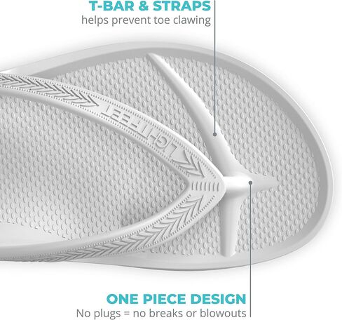 شبشب LightFeet Arch Support Flip Flops -  قام أطباء الأقدام الأستراليون بتصميم شبشب FlipFlops للنساء والرجال لمنع تعب وآلام الساقين | شبشب لالتهاب اللفافة الأخمصية لتقويم العظام للجنسين مصنوع من مواد معاد تدويرها in Kuwait