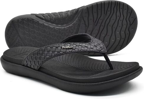 KuaiLu Womens Flip Flops Ladies Yoga Mat Comfortable Walking Thong Sandals With Plantar Fasciitis Arch Support Slip On Indoor Outdoor For Summer in Saudi Arabia