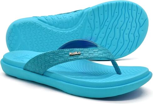 KuaiLu Womens Flip Flops Ladies Yoga Mat Comfortable Walking Thong Sandals With Plantar Fasciitis Arch Support Slip On Indoor Outdoor For Summer in Saudi Arabia