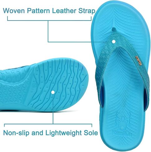 KuaiLu Womens Flip Flops Ladies Yoga Mat Comfortable Walking Thong Sandals With Plantar Fasciitis Arch Support Slip On Indoor Outdoor For Summer in Saudi Arabia