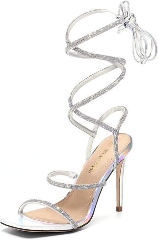 DREAM PAIRS High Heels Stilletos Heels for Women Strappy Gladiator Sexy Square Toe Heels Open Toe Heels Dressy Pumps Sandals in Saudi Arabia