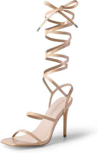 DREAM PAIRS High Heels Stilletos Heels for Women Strappy Gladiator Sexy Square Toe Heels Open Toe Heels Dressy Pumps Sandals in Saudi Arabia