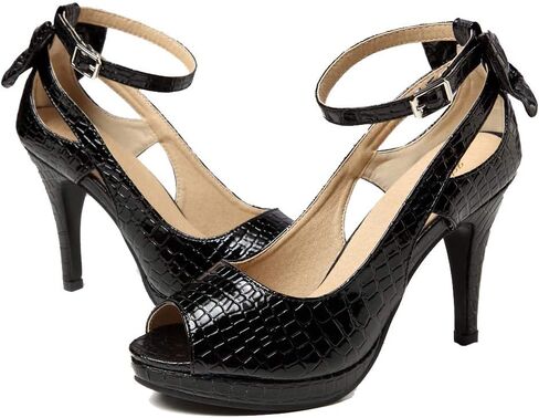 getmorebeauty Women's High Heels Shoes Ankle Straps Dress Heeled Sandals in Kuwait