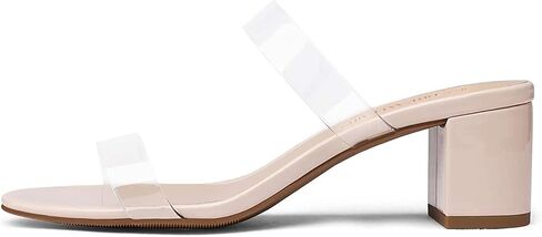 حذاء نسائي من DREAM PAIRS بحزامين مفتوح عند الأصابع وكعب مكتنز وكعب منخفض in Saudi Arabia