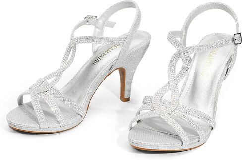 DREAM PAIRS Women's Amore Fashion Stilettos Open Toe Pump Heel Sandals in Saudi Arabia