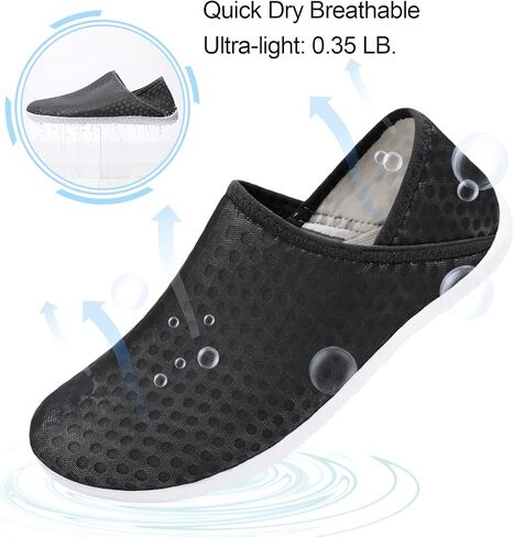 أحذية Scurtain للجنسين للرجال والنساء، أحذية مائية قابلة للتنفس حافي القدمين سريعة الجفاف، أحذية سباحة، أحذية الشاطئ in Kuwait