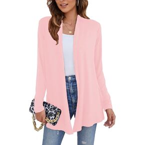 Ladlop Women's Lightweight Open Front Cardigans Long Sleeve Casual Soft Drape Fall Cardigan