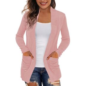 REDHOTYPE Women's Cardigans with Pockets Casual Lightweight Open Front Cardigan Sweaters for Women (S-2XL)