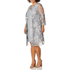 Alex Evenings Women's Midi Scoop Neck Shift Dress with Jacket (Petite and Regular) in Kuwait