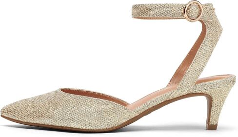 DREAM PAIRS Low Heels for Women Wedding Dress Closed Toe Pump Shoes in Kuwait