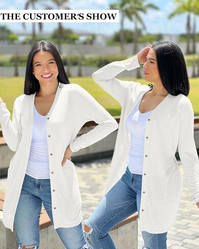 MEROKEETY Women's Open Front Lightweight Cardigan Long Sleeve Button Down Loose Outwear in Saudi Arabia