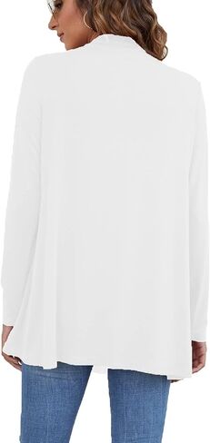 Ladlop Women's Lightweight Open Front Cardigans Long Sleeve Casual Soft Drape Fall Cardigan in Saudi Arabia