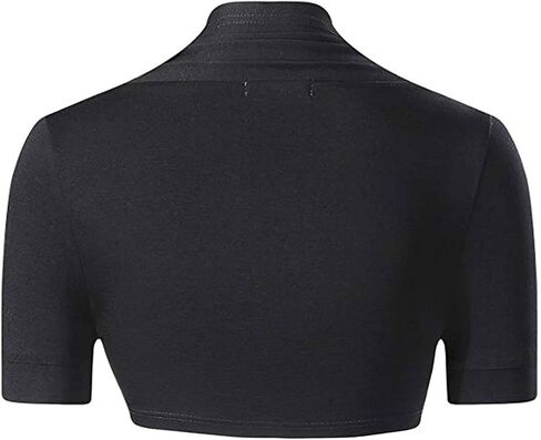 HUHOT Womens Cropped Shrugs for Evening Dresses Short Sleeve Modal Soft Bolero Shrug in Saudi Arabia