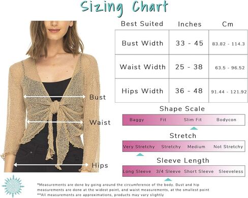 SHU-SHI Womens Sheer Shrug Tie Top Open Front Cardigan Lightweight Knit in Saudi Arabia