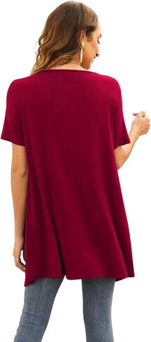 Veryoung Floral Short Sleeve Cardigans for Women Casual Drape Open Front Lightweight Summer Cardigan with Pocket High Low Hem in Saudi Arabia