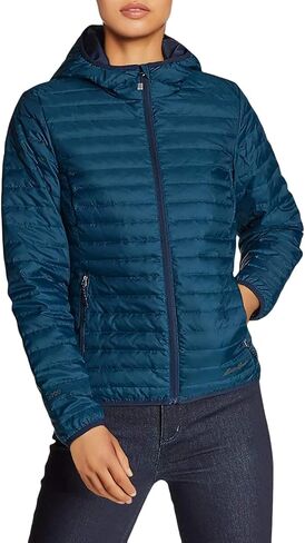 Eddie Bauer Women's Microlight Down Hooded Jacket in Saudi Arabia