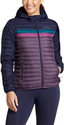 Eddie Bauer Women's Microlight Down Hooded Jacket in Saudi Arabia