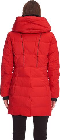 ALPINE NORTH Women’s Vegan Down Mid-Length Parka - Insulated, Water-Repellent Winter Coat with Hood, Jacket For Women in Kuwait