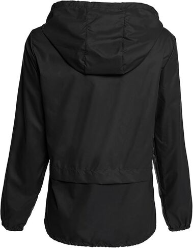 Avoogue Raincoat Women Lightweight Waterproof Rain Jackets Packable Outdoor Hooded Windbreaker in Saudi Arabia